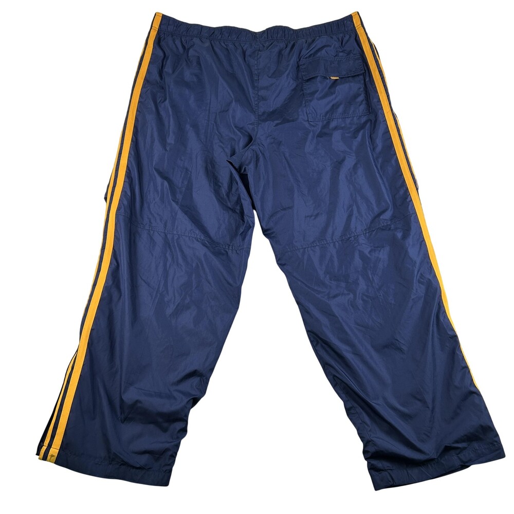 Vintage Starter Pants Mens 2XL Sapphire Track Side Stripe Lined Zip Ankle Y2K